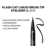 L’Oréal Paris Makeup Infallible Flash Cat Eye Waterproof Liquid Eyeliner, Black