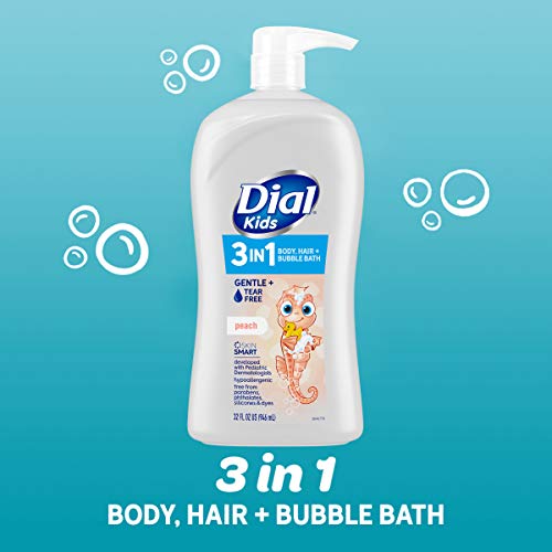 Dial Kids 3-in-1 Body+Hair+Bubble Bath, Lavender Scent, 32 fl oz