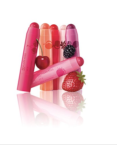 Revlon Lip Balm, Kiss Tinted Lip Balm, Face Makeup with Lasting Hydration, SPF 20, Infused with Natural Fruit Oils, 025 Fresh Strawberry, 0.09 Oz