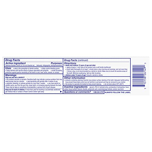 Sensodyne Sensitivity & Gum Sensitive Toothpaste for Gingivitis, Sensitive Teeth Treatment, Clean & Fresh - 3.4 oz (Pack of 4)