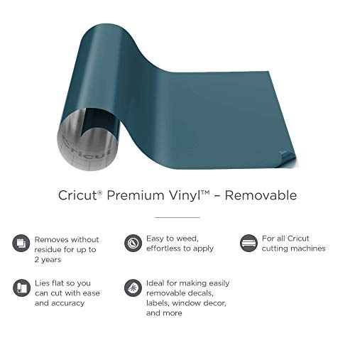 Cricut Premium Vinyl Removable for All Cricut Cutting Machines, No Residue Vinyl for DIY Crafts, Wall Decals, Stickers, In-House Decor and More, Lipstick