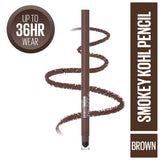 Maybelline New York 1h21 Tattoo Studio Kajal Liner  Smokey Brown