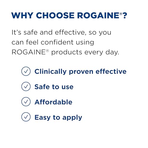 Men's Rogaine Extra Strength 5% Minoxidil Topical Solution for Hair Loss & Hair Regrowth, Topical Hair Regrowth Treatment for Men, Unscented Minoxidil Liquid, 1-Month Supply, 2 fl. oz