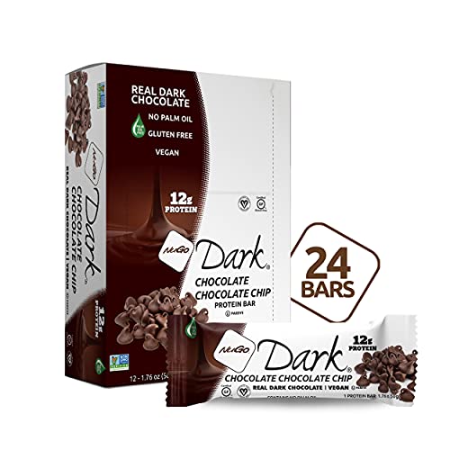 NuGo Dark Mint Chocolate Chip, 13g Vegan Protein, 200 Calorie, Gluten Free, 24 Count