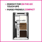 Wet N Wild Ultimate Eyebrow Makeup Kit, Eyebrow Powder Dark Brown, Brow Hair Removal Tweezers, Wax, Brush