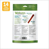 WHIMZEES by Wellness Stix Natural Dental Chews for Dogs, 3X Longer Lasting & Grain-Free, Freshen Breath & Fight Plaque & Tartar, Medium Breed, 14 Count