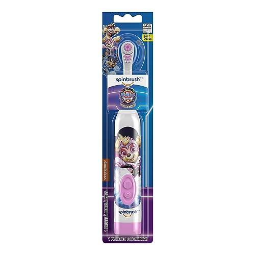 PAW Patrol Kid’s Spinbrush Electric Battery Toothbrush, Soft, 1 ct, Character May Vary