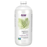 NOW Solutions, Vegetable Glycerin, 100% Pure, Versatile Skin Care, Softening and Moisturizing, 32-Ounce