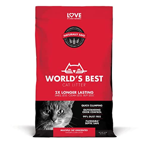 WORLD'S BEST CAT LITTER Original Unscented, 32-Pounds