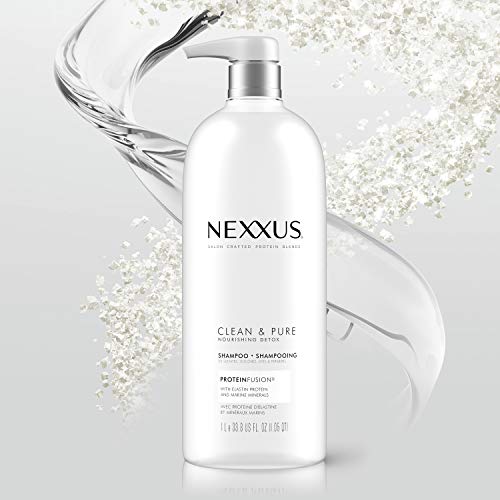 Nexxus Clean and Pure Conditioner, With ProteinFusion, Nourished Hair Care Silicone, Dye And Paraben Free 33.8 oz