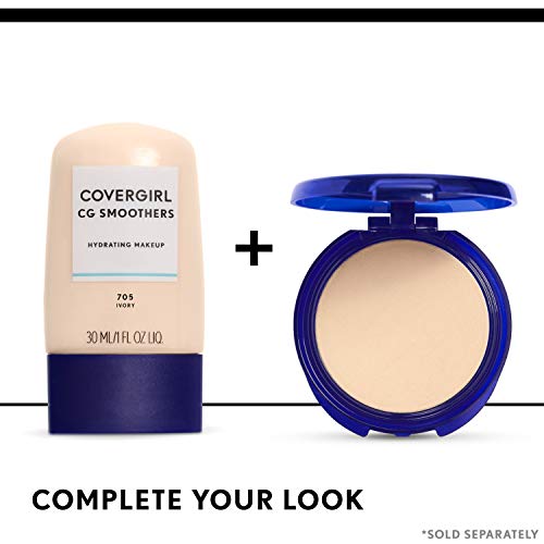 COVERGIRL Smoothers Pressed Powder, Translucent Medium 715, 0.32 Ounce (Packaging May Vary) Powder Makeup with Chamomile