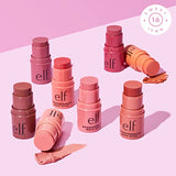 e.l.f. Monochromatic Multi Stick, Luxuriously Creamy & Blendable Color, For Eyes, Lips & Cheeks, Glowing Mango, 0.155 Oz (4.4g)