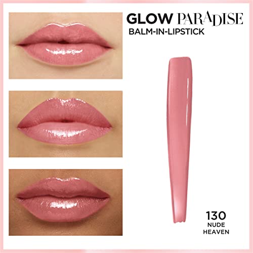 L’Oréal Paris Glow Paradise Hydrating Balm-in-Lipstick with Pomegranate Extract, Nude Heaven