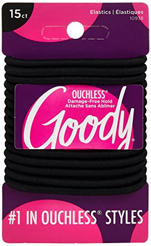 Goody Ouchless Elastics 4mm Black, 17CT