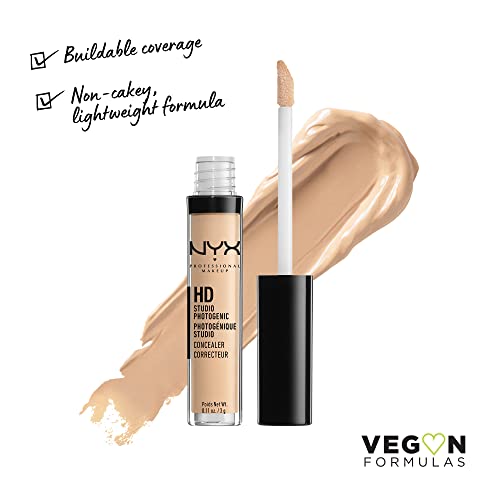 NYX PROFESSIONAL MAKEUP HD Studio Photogenic Concealer Wand, Medium Coverage - Alabaster