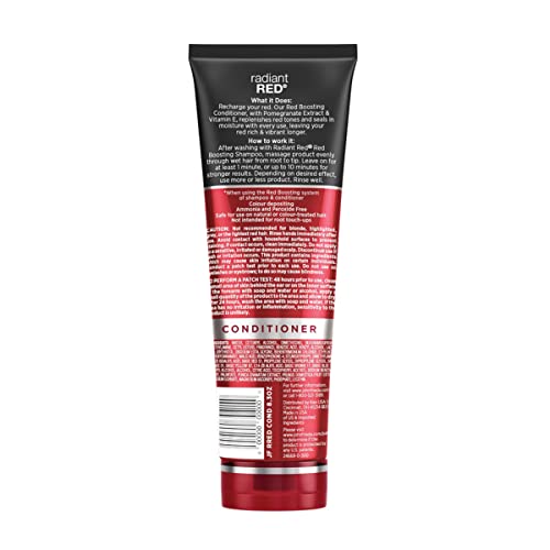 John Frieda Radiant Red Red Boosting Conditioner, 8.3 Ounce Daily Conditioner, with Pomegranate and Vitamin E, Helps Replenish Red Hair Tones