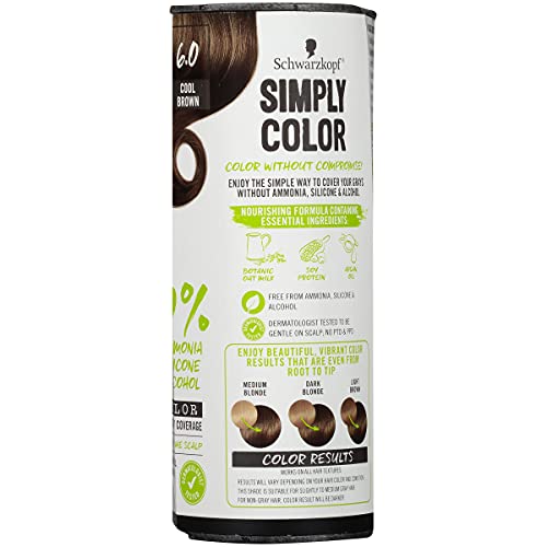 Schwarzkopf Simply Color Permanent Hair Color, 5.0 Medium Brown