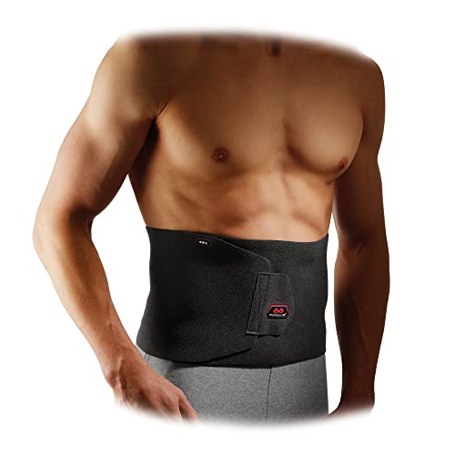 McDavid Waist Trimmer Belt Neoprene Fat Burning Sauna Waist Trainer - Promotes Healthy Sweat, Weight Loss, Lower Back Posture (Includes 1 Belt) , Black