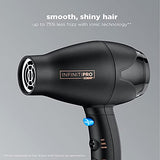 INFINITIPRO BY CONAIR Hair Dryer with Diffuser, 1875W AC Motor Pro Hair Dryer with Ceramic Technology, Includes Diffuser and Concentrator, Plum - Amazon Exclusive