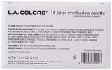 L.A. COLORS 16 Color Eyeshadow Palette, Haute, 1.02 Ounce