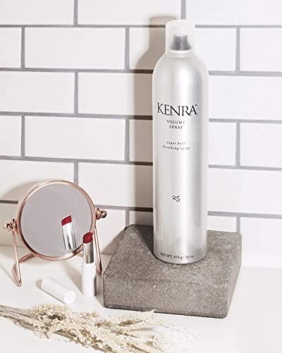 Kenra Volume Spray 25 80% | Super Hold Finishing & Styling Hairspray | Flake-free & Fast-drying | Wind & Humidity Resistance | All Hair Types | 10 oz