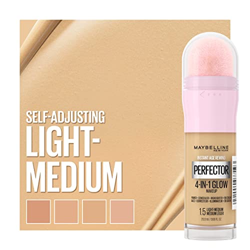 Maybelline New York Instant Age Rewind Instant Perfector 4-In-1 Glow Makeup, Light/Medium