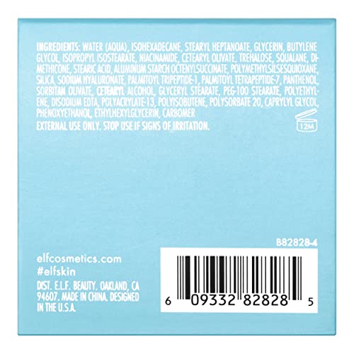 e.l.f. SKIN Holy Hydration! Face Cream, Moisturizer For Nourishing & Plumping Skin, Infused With Hyaluronic Acid, Vegan & Cruelty-Free, 1.8 Oz