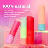 eos 100% Natural Lip Balm Stick - Strawberry Peach, Dermatologist Recommended for Sensitive Skin, All-Day Moisture Lip Care, 0.14 oz