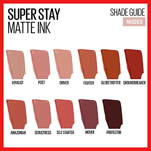 Maybelline New York Super Stay Matte Ink Liquid Lipstick Makeup, Long Lasting High Impact Color, Up to 16H Wear, Inspirer, Light Mauve Pink, 1 Count