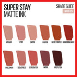 Maybelline New York Super Stay Matte Ink Liquid Lipstick Makeup, Long Lasting High Impact Color, Up to 16H Wear, Exhilarator, Ruby Red, 1 Count