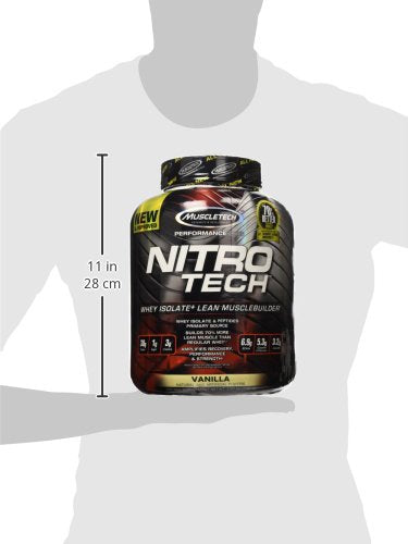 Whey Protein Powder | MuscleTech Nitro-Tech Whey Gold Protein Powder | Whey Protein Isolate Smoothie Mix | Protein Powder for Women & Men | Vanilla Protein Powder, 5 lbs (69 Serv)-package varies