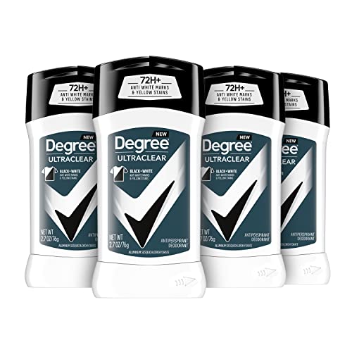 Degree Men UltraClear Antiperspirant Deodorant Black+White 2 Count 72-Hour Sweat & Odor Protection Antiperspirant For Men With MotionSense Technology 2.7 oz