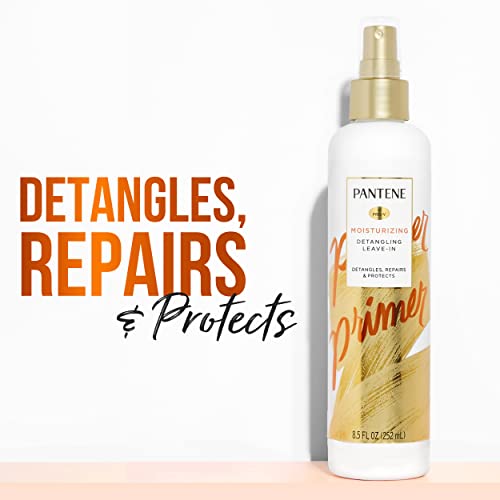 Pantene Conditioning Detangler Spray, Nutrient Boost, Pro-V Repair and Protect for Damaged Hair, 8.5 oz, 3 Count