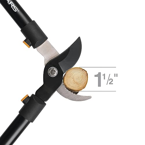 Fiskars 28" Steel Blade Garden Bypass Lopper and Tree Trimmer - Sharp Precision-Ground Steel Blade for Cutting up to 1.5" Diameter