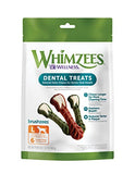 WHIMZEES by Wellness Brushing Dental Chews For Dogs, Grain-Free, Long Lasting Treats, Freshens Breath Medium Breed, 12 Count