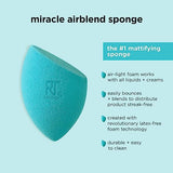 Real Techniques Miracle Airblend Sponge, Matte Makeup Blending Sponge, For Liquid, Cream, & Powder Products, Offers Medium To Full Coverage, Foundation Sponge, Packaging May Vary, 1 Count