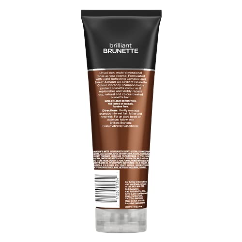 John Frieda Brilliant Brunette Multi-Tone Revealing Shampoo, Color Protecting Shampoo, Helps Unlock Vibrant Color, 8.45 Ounce