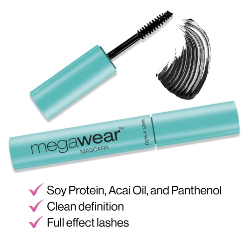 Wet n Wild Enhance and Define Megawear Mascara, Black, 1 Oz, 0.24 Fl Oz (Pack of 1) (C136)