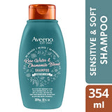 Aveeno Rose Water & Chamomile Blend Sulfate-Free Conditioner with Colloidal Oat for Dry Sensitive Scalp, Gentle Cleansing Conditioner for Fine, Fragile Hair, Paraben & Dye-Free, 12 Fl Oz