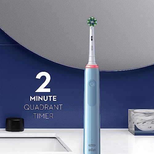 Oral-B Smart 1500 Rechargeable Electric Powered Toothbrush, Black with Visible Pressure Sensor to Protect Gums - 3 Modes - 2 Minute Timer – Deep Cleans