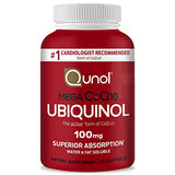 Ubiquinol CoQ10 100mg Softgels, Qunol Mega Ubiquinol 100mg - Superior Absorption - Active Form of Coenzyme Q10 for Heart Health - 100 Count