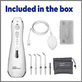 Waterpik Cordless Advanced Water Flosser For Teeth, Gums, Braces, Dental Care With Travel Bag and 4 Tips, ADA Accepted, Rechargeable, Portable, and Waterproof, Gray WP-587