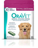 ORAVET Dental Chews for Dogs, Oral Care and Hygiene Chews (Large Dogs, Over 50 lbs.) Pink Pouch, 14 Count