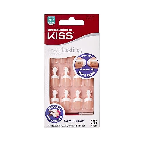 Kiss Products Everlasting French Nail Kit, String of Pearls, 0.07 Pound (28 Count)