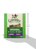 GREENIES Original Large Natural Dog Dental Care Chews Oral Health Dog Treats, 6 oz. Pack (4 Treats)