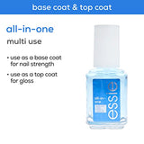 essie Nail Care, 8-Free Vegan, All In One Base Coat and Top Coat, strength and shine nail polish, 0.46 fl oz