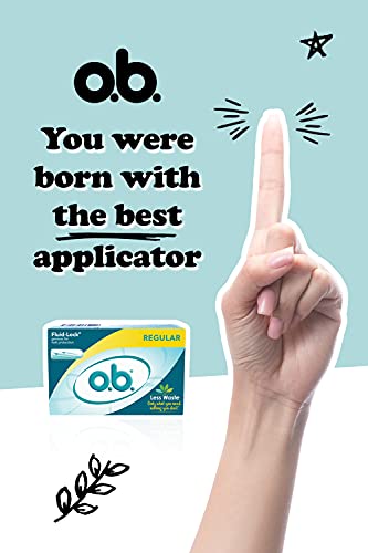 o.b. Pro-Comfort Non-Applicator Tampons, Super Absorbancy, 40 Count (Pack of 1)