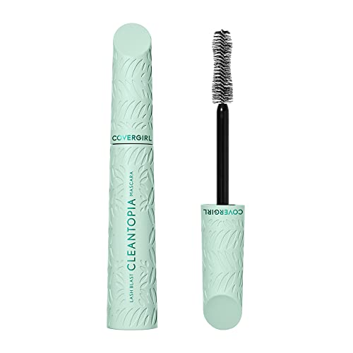 Covergirl Lash Blast Cleantopia Mascara, Volumizing, Smudge-Proof, Vegan Formula, Brown 815, 0.32oz