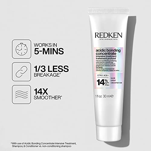 Redken Bonding Treatment for Damaged Hair Repair | Acidic Bonding Concentrate | For All Hair Types