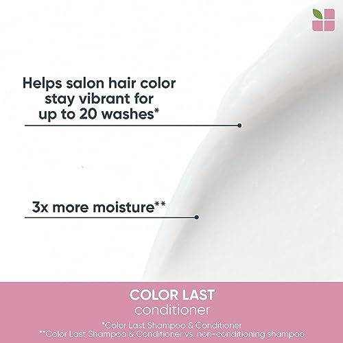 Biolage Color Last Conditioner | Color Safe Conditioner | Helps Maintain Depth & Shine | For Color-Treated Hair | Paraben & Silicone-Free | Vegan| Cruelty Free | 33.8 Fl. Oz